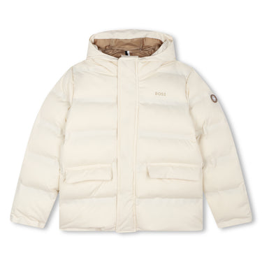 BOSS Chamarra o parka para niño y teen hueso unisex